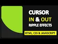 8 Cursor in Out Ripple Effects