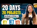 20 Frontend Projects Using HTML, CSS \u0026 JavaScript to Get Job-Ready in 2026!!