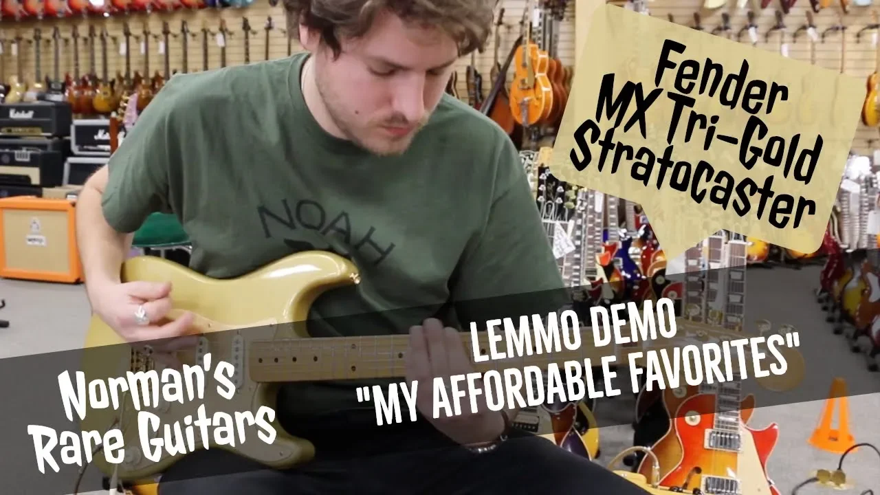LEMMO DEMO: Fender MX Tri-Gold 50th Anniversary Stratocaster | Norman's Rare Guitars LEMMO DEMO: Fender MX Tri-Gold 50th Anniversary Stratocaster | Norman's Rare Guitars