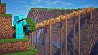I'm Connecting My Minecraft World With Bridges