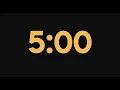Minimalist 5 minutes timer