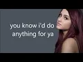 Ariana Grande - Grenade (Bruno Mars Cover) [Lyrics]