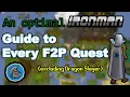 OSRS Efficient F2P Quest Guide for Ironmen
