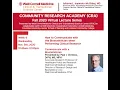 Community Research Academy Week 6