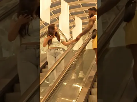 Escalator rizz #aura #prank #funny