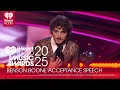 Benson Boone Accepts The Song Of The Year Award At The 2025 iHeartRadio Music Awards