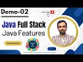 Java Full Stack Demo 02 Java Features Java FullStack Development Tutorial Harsha Trainings
