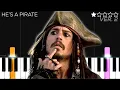 Download Lagu Pirates of the Caribbean - HE’S A PIRATE | EASY Piano Tutorial