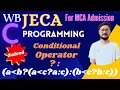 Conditional Operator with Example Ternary Operator in C Programming WB-JECA Preparation Bangla