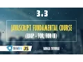 JavaScript Fundamental Course Loop - for for in 3 3