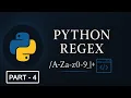 Python Regular Expressions RegEx Part - 4 Boundaries Groups Lookarounds and Matching Modes