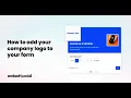 Upload Company Logo on Your Web Forms - EmbedForms