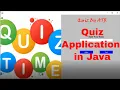 Quiz Application in Java Simple Java Project Ideas Projects using Eclipse MySQL