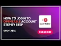 How to Login to OpenTable Account Step by Step