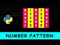 Python Program To Print Number Pattern in Square Shape 13