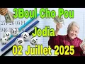 3Boul Cho Pou Jodia 02 Juillet 2025 Croix du jour Boul dife loto3 4 5