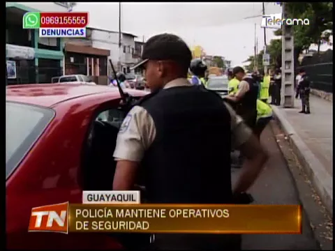 Policía mantiene operativos de seguridad