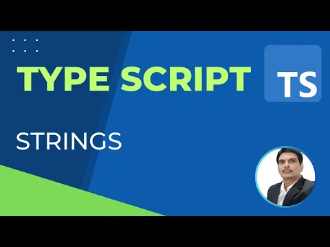 TypeScript Part6- Strings | String methods in TypeScript - YouTube thumbnail
