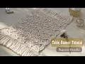 DIY Macrame Table Runner Tutorial Create an Easy and Stylish Mat Perfect for Beginners