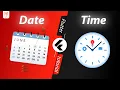 Date Picker Time Picker Date Range Picker Flutter Tutorial