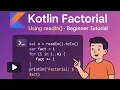 Kotlin Factorial Calculating Function using readln taking input from keyboard
