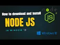 How to Download and Install Node js on Windows Step-by-Step Guide