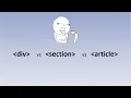 Div vs Section vs Article HTML