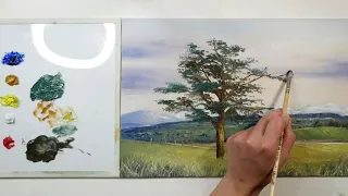 Come dipingere gli alberi con i colori ad olio