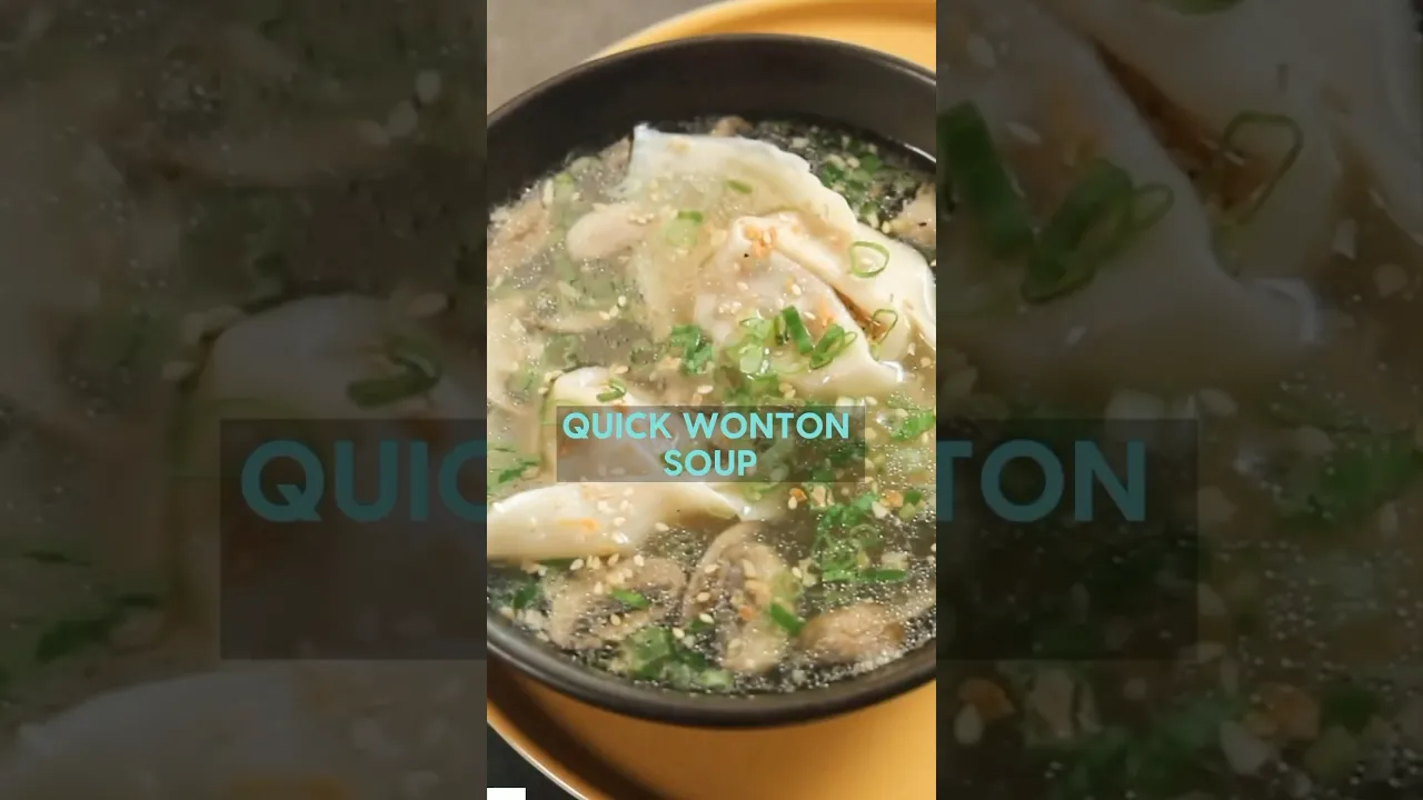 Delicious warm soup ka mazza ghar pe, with this Quick Wonton Soup.. #shorts #monsoonrecipes