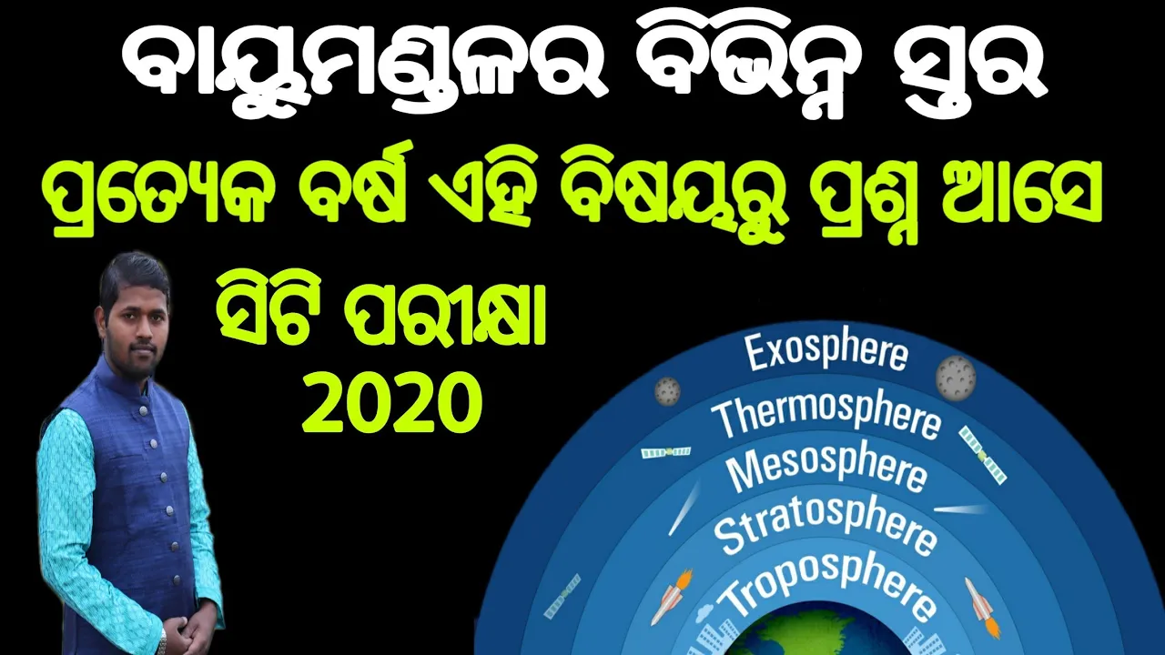ବାୟୁମଣ୍ଡଳ ର ବିଭିନ୍ନ ସ୍ଥର। Layers od atmosphere [in ODIA] | troposphere, stratosphere | Bayumandala
