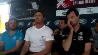 2014 Extreme Sailing Series Act 8 Sydney Skipper’s Press Confrence Dec 11.14