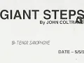 Animated Sheet Music: "Giant Steps" by John Coltrane