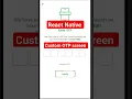 Custom OTP screen in React Native React Native OTP Screen React Native