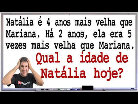 Download MP3 2 QUESTÕES DE CONCURSOS COM IDADES - PROBLEMA DO 1º GRAU - NÍVEL 1 - Prof Robson Liers - Mathematica