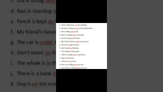 Preposition easy to learn very simple preposition worksheet
