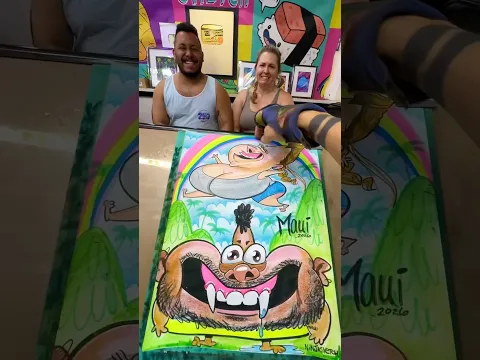 🤣🤣🤣🤣 #caricature #maui