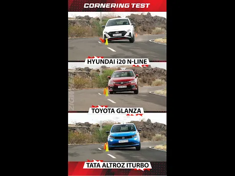 Download MP3 i20 N-line vs Toyota Glanza vs Tata Altroz?  #corneringtest #shorts