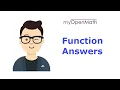 MyOpenMath Function answers