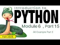 Python Fall 2025 Module 6-15 A6 Example Part 5