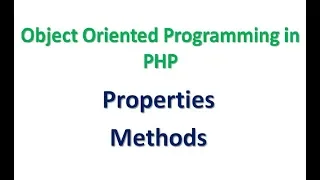 Object Oriented Programming in PHP Part 6 use of this-