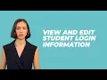 How To View and Edit Student Information Using Advent eLearning