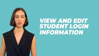 How To View and Edit Student Information Using Advent eLearning