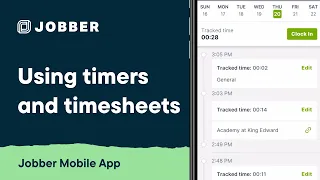Using Timers and Time Sheets in the Jobber App Mobile App