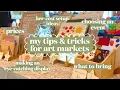 how to prep for an art market vendor table setup ideas display tips for success for craft fairs