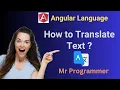 How to Translate Text in Angular Language Conversion in Angular Mr Programmer