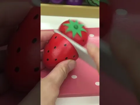 Cutting a Toy Strawberry #shorts