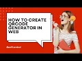 How to create generator of QR Code with html and java script