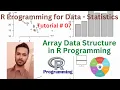 Tutorial 07 Array Data Structure in R Programming
