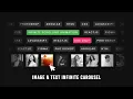 Infinite Scrolling Animation CSS Only Text and Image Carousel