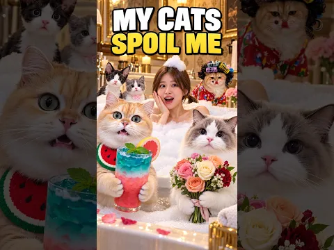 I Came Home From Work… My Cats Treated Me Like Royalty 👑🐱 #exlittlebeans #funnyvideo #funnycats